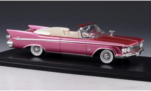 Modelauto Chrysler Imperial Convertible Crown Cabriolet metallic rood 1961 1/43 GLM