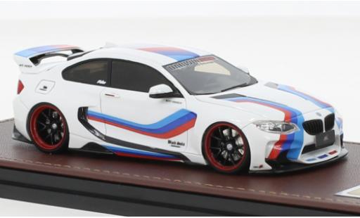 Modelauto Bmw M235 tuning i DarwinPro MTC Design zwart Sails wit/Dekor 1/43 GLM