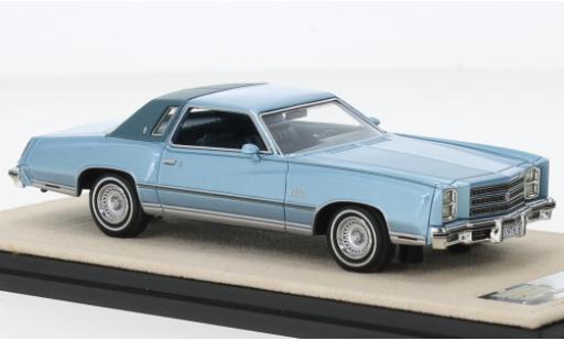 Modelauto Chevrolet Monte Carlo Coupe metallic blauw/mat-blauw 1976 1/43 GLM