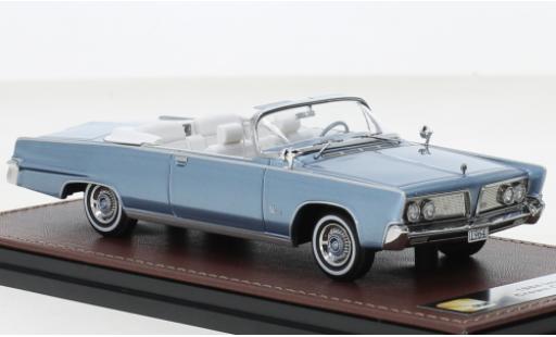 Modelauto Imperial Crown Convertible Cabriolet metallic blauw 1964 1/43 GLM