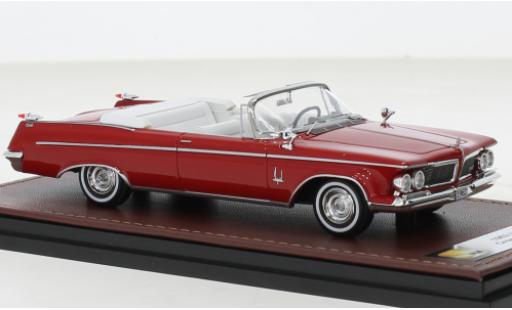 Modelauto Imperial Crown Convertible Cabriolet rood 1962 1/43 GLM