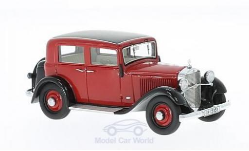 Modelauto Mercedes 170 Base W15 Sedan rood/zwart 1935 1/43 GLM
