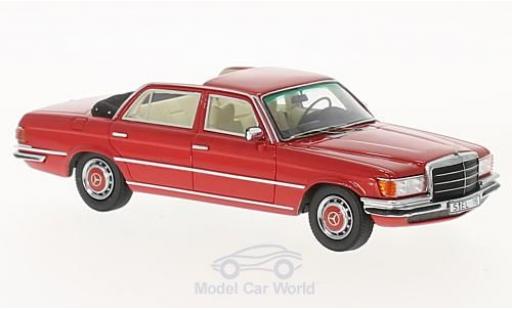 Modelauto Mercedes 280 SE SEL (W116) Landaulet rood 1/43 GLM
