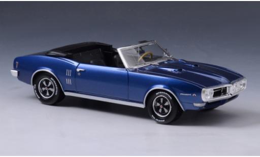 Modelauto Pontiac Firebird 1968 400 Cabriolet blauw 1/43 GLM