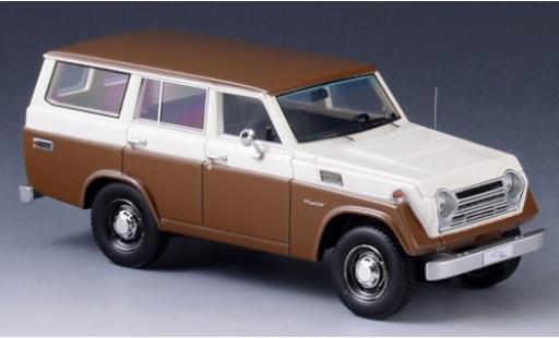Modelauto Toyota Land Cruiser 55 FJ55 bruin/wit 1979 1/43 GLM