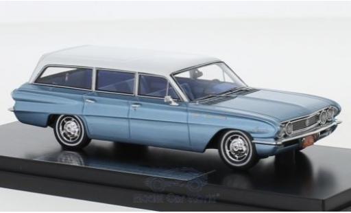 Modelauto Buick Special Station Wagon metallic blauw/wit 1962 1/43 Goldvarg Collections