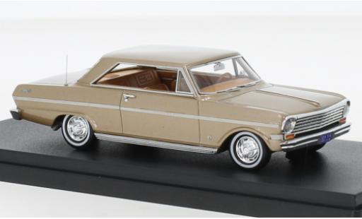 Modelauto Chevrolet Nova Coupe metallic beige 1963 1/43 Goldvarg Collections