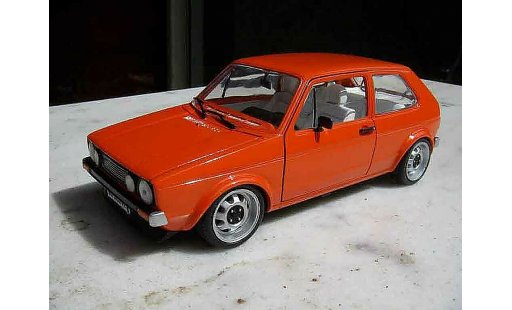 Volkswagen Golf GTI 1/18 Solido jantes ATS 15 pouces oranje modelauto