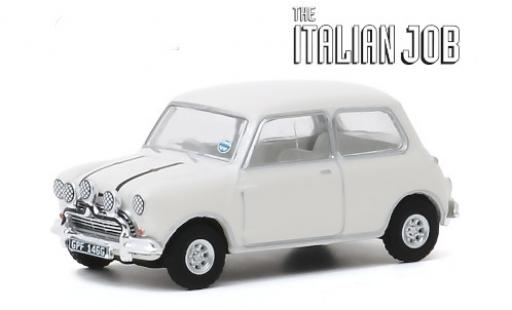Modelauto Austin Mini cooper s 1275 MkI wit/zwart RHD 1967 The Italian Job 1/64 Greenlight