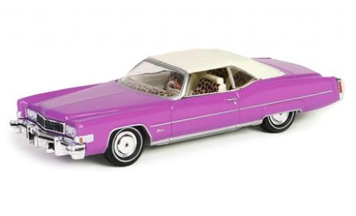 Modelauto Cadillac Eldorado Convertible Cabriolet lila True Romance 1974 1/64 Greenlight
