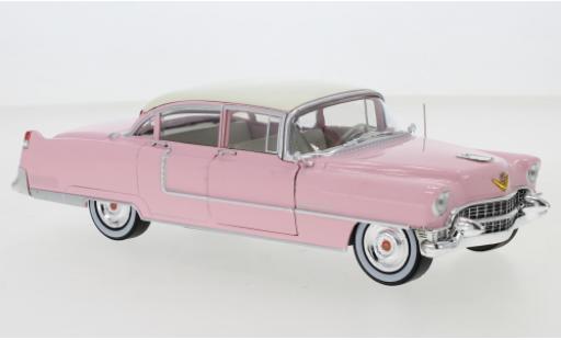 Modelauto Cadillac Fleetwood Series 60 roze/wit 1955 1/24 Greenlight