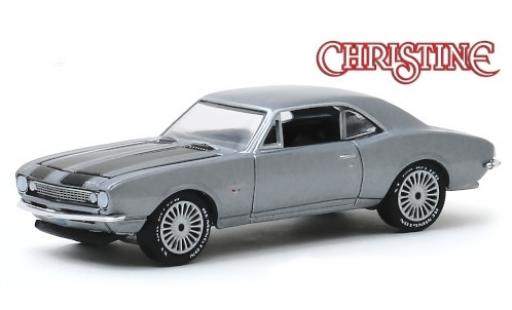 Modelauto Chevrolet Camaro Coupe metallic grijs/zwart Christine 1967 1/64 Greenlight