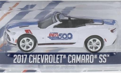 Modelauto Chevrolet Camaro Coupe wit 2017 101 Running Indy 500 1/64 Greenlight