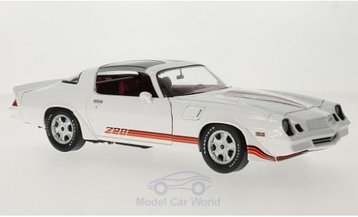 Modelauto Chevrolet Camaro Z28 wit/rood 1981 1/18 Greenlight