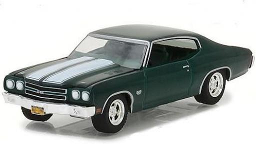 Modelauto Chevrolet Chevelle SS 396 metallic groen Film John Wick 1970 1/64 Greenlight