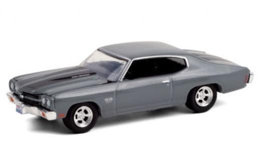 Modelauto Chevrolet Chevelle SS 454 metallic grijs/mat-zwart 1970 Once Upon A Time (TV-s&iuml;&iquest;&frac12;rie 20011-18) Es war einmal... 1/64 Greenlight