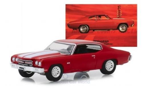 Modelauto Chevrolet Chevelle SS 454 rood/wit Alexander Bluebird 1970 1/64 Greenlight