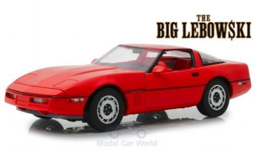 Modelauto Chevrolet Corvette Coupe C4 rood The Big Lebowski 1985 1/18 Greenlight