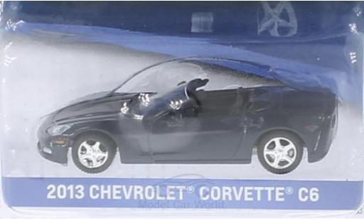 Modelauto Chevrolet Corvette Coupe C6 metallic blauw 2013 zonder Vitrine 1/64 Greenlight