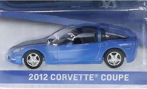 Modelauto Chevrolet Corvette Coupe metallic blauw/zwart 2012 General Motors Series 1 zonder Vitrine 1/64 Greenlight