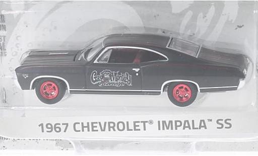 Modelauto Chevrolet Impala SS zwart/rood Gas Monkey Garage 1967 1/64 Greenlight