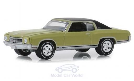Modelauto Chevrolet Monte Carlo SS 454 groen/mat-zwart 1971 1/64 Greenlight