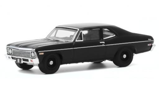 Modelauto Chevrolet Nova Coupe zwart 1968 1/64 Greenlight