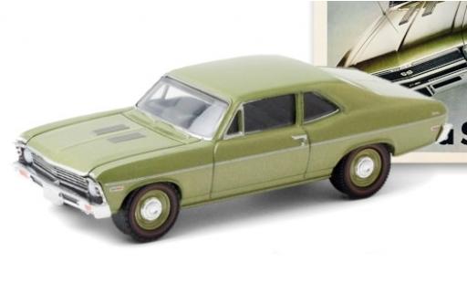 Modelauto Chevrolet Nova SS metallic groen 1968 1/64 Greenlight