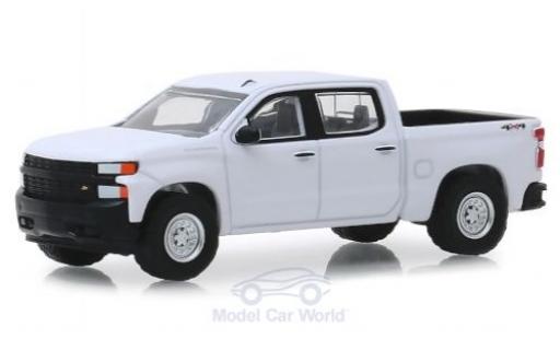 Modelauto Chevrolet Silverado pickup 1500 wit 2019 1/64 Greenlight