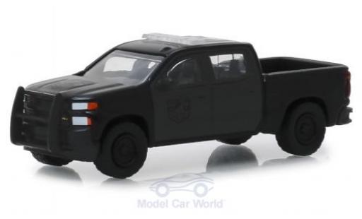 Modelauto Chevrolet Silverado pickup SSV zwart 2019 1/64 Greenlight