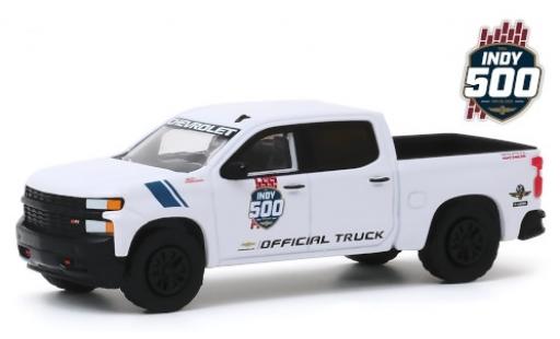 Modelauto Chevrolet Silverado pickup Trail Boss Z71 Indy 500 2019 103rd Running of the Indianapolis 500 Mile Race Official Truck 1/64 Greenlight