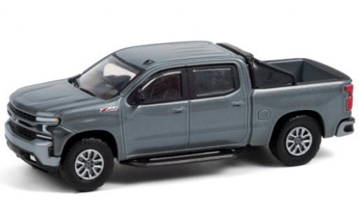 Modelauto Chevrolet Silverado pickup Z71 metallic grijs 2020 1/64 Greenlight