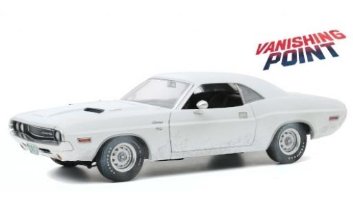 Modelauto Dodge Challenger R/T wit Vanishing Point 1970 avec Witterungsspuren 1/18 Greenlight