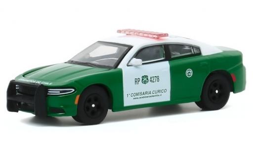 Modelauto Dodge Charger police Pursuit Carabineros de Chile - 1a Comisaria Curico 2018 1/64 Greenlight