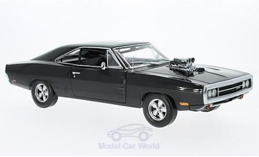 Modelauto Dodge Charger Coupe zwart Fast & Furious 2001 Doms 1970 1/18 Greenlight