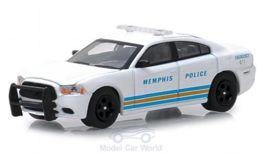 Modelauto Dodge Charger police wit Memphis Politie 2011 Pursuit 1/64 Greenlight