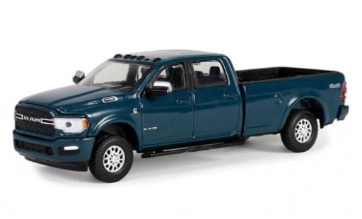 Modelauto Dodge RAM pickup 2500 Big Horn blauw 2023 1/64 Greenlight