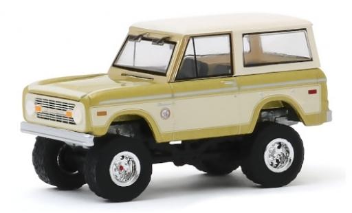 Modelauto Ford Bronco Wagon gold/wit Colorado Gold Rush 76 1976 1/64 Greenlight
