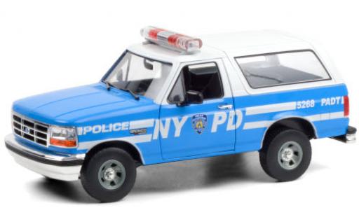Modelauto Ford Bronco Police NYPD - New York City Politie Department 1992 1/18 Greenlight