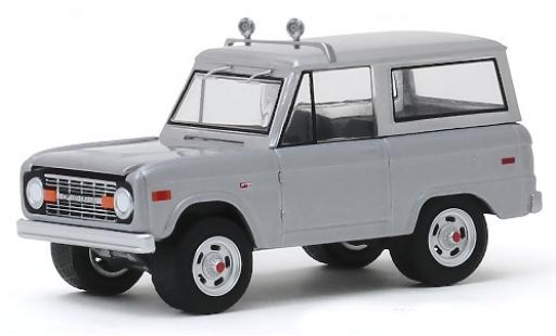 Modelauto Ford Bronco Wagon grijs Speed 1970 1/64 Greenlight