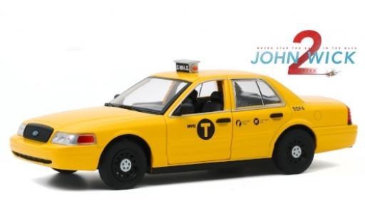 Modelauto Ford Crown Taxi Victoria NYC 2008 John Wick - Chapter 2 1/24 Greenlight