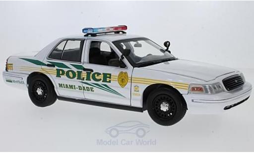 Modelauto Ford Crown Police Interceptor Victoria Politie CSI: Miami (TV Serie) 2003 1/18 Greenlight