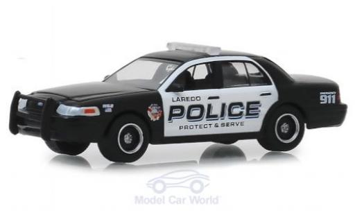 Modelauto Ford Crown Police Interceptor Victoria Politie Laredo Politie 2010 1/64 Greenlight