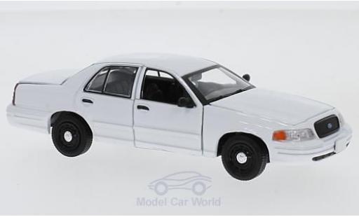 Modelauto Ford Crown Police Interceptor Victoria Politie wit 1/43 Greenlight