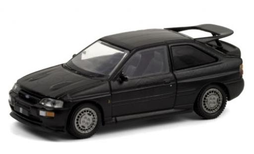 Modelauto Ford Escort Cosworth RS zwart/mat-zwart RHD zwart Bandit Racing 1994 1/64 Greenlight