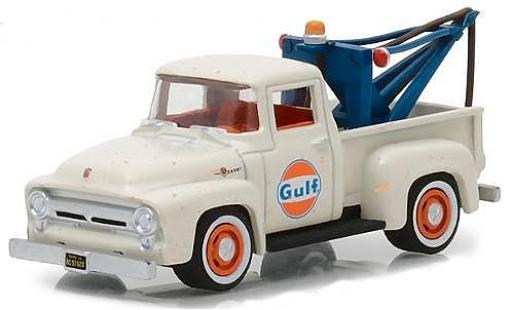 Modelauto Ford F-100 Pickup 00 Gulf 1956 with Tow Hook 1/64 Greenlight