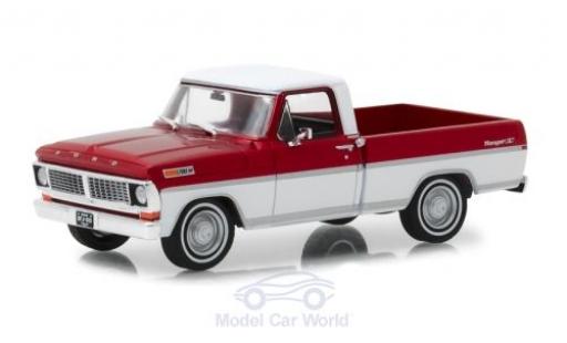 Modelauto Ford F-100 Pickup 00 Pick-Up rood/wit 1970 1/43 Greenlight