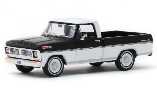 Modelauto Ford F-100 Ranger 00 XLT zwart/wit 1970 1/43 Greenlight