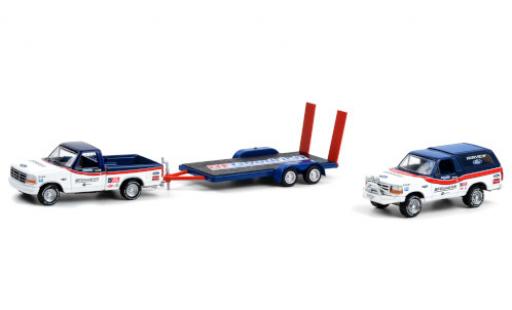 Modelauto Ford F-150 Pickup 50 BFGoodrich Tires 1992 y compris les Bronco et Flachbettanh&Atilde;&curren;nger avec Rampes de chargement 1/64 Greenlight