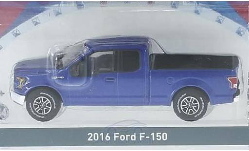 Modelauto Ford F-150 Pickup 50 metallic blauw 2016 1/64 Greenlight